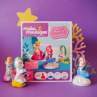 Mako Moulages "Trio enchanté" étui 3 moules 39120