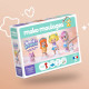 Mako Moulages "Mes Amis Kawaii" coffret 5 moules 39121