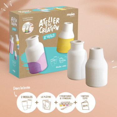 2 vases - Atelier de création Mako Moulages 39122