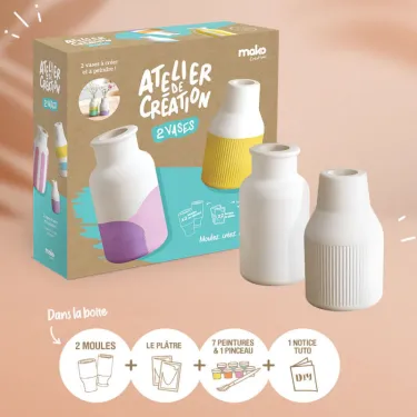 2 vases - Atelier de création Mako Moulages 39122