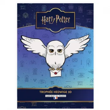 Trophée HEDWIGE Harry Potter 3D à construire - Pirouette Cacahouète