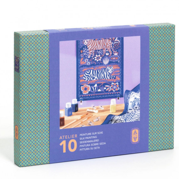 Peinture sur soie "Félins" Atelier 10 - Atelier Grands Augustins - DJECO AGA 10010