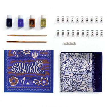 Peinture sur soie "Félins" Atelier 10 - Atelier Grands Augustins - DJECO AGA 10010
