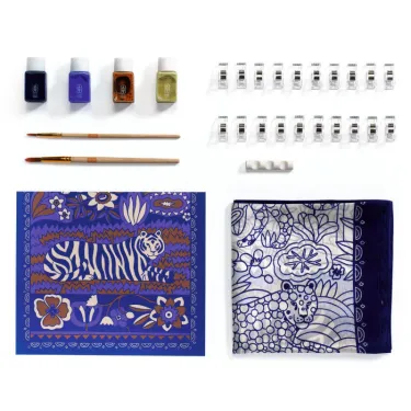 Peinture sur soie "Félins" Atelier 10 - Atelier Grands Augustins - DJECO AGA 10010