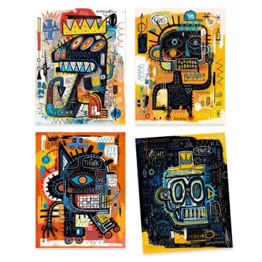 Atelier marqueurs "Brooklyn" DJECO 8388 inspired by Basquiat