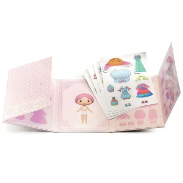 Vestiaire de Lilyrose, autocollants repositionnables tinyly DJECO 6980