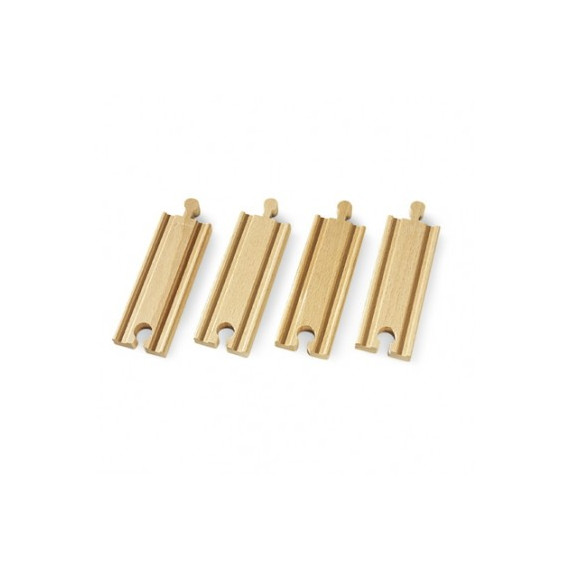 Rails droits petits BRIO 33334 Rails droits petits BRIO 33334