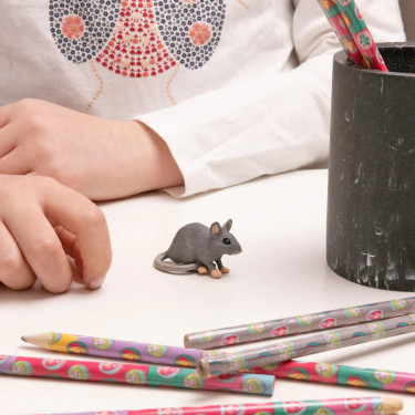 Souris grise figurine PAPO 50205