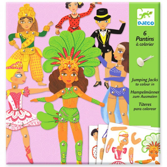 Petits pantins à colorier Dance DJECO 9681