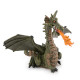 Dragon ailé vert avec flamme, figurine PAPO 39025