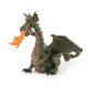 Dragon ailé vert avec flamme, figurine PAPO 39025