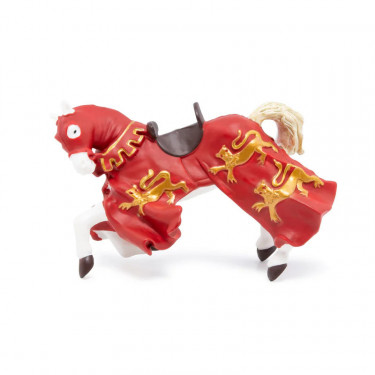 Cheval du Roi Richard rouge, figurine PAPO 39340