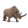 Rhinocéros laineux, figurine PAPO 55031 en résine miniature détaillée, teinte brun-gris avec texture pelage.