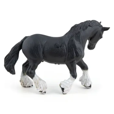 Etalon Shire noir, figurine PAPO 51517