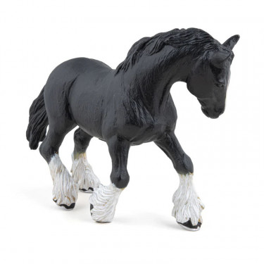 Etalon Shire noir, figurine PAPO 51517