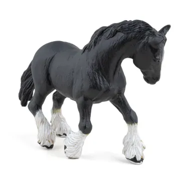Etalon Shire noir, figurine PAPO 51517