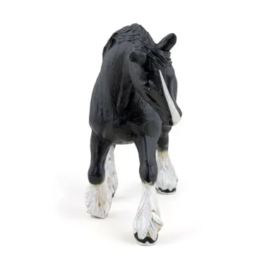 Etalon Shire noir, figurine PAPO 51517