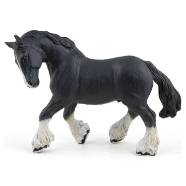 Etalon Shire noir, figurine PAPO 51517