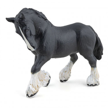 Etalon Shire noir, figurine PAPO 51517