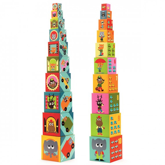 Cubes véhicules DJECO 8508 Cubes véhicules DJECO 8508