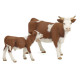 Veau simmental, figurine PAPO 51134