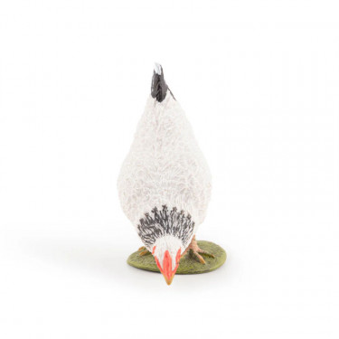 Poule blanche picorant PAPO 51160