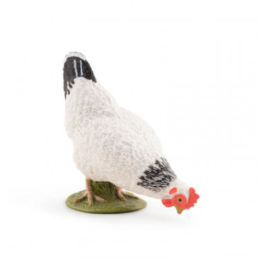 Poule blanche picorant PAPO 51160