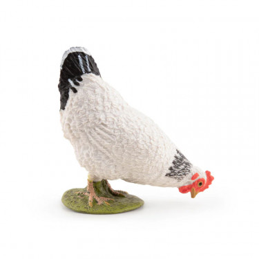 Poule blanche picorant PAPO 51160