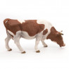 Vache simmental broutant, figurine PAPO 51147