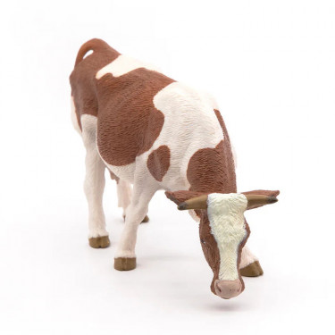 Vache simmental broutant, figurine PAPO 51147