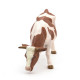 Vache simmental broutant, figurine PAPO 51147