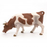 Vache simmental broutant, figurine PAPO 51147