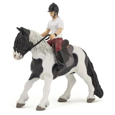 Poney avec selle, figurine PAPO 51117