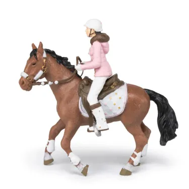 Cheval de la cavalière fashion hiver, PAPO 51553