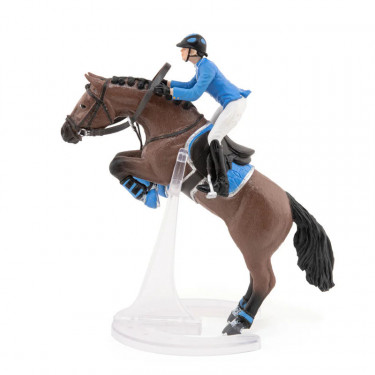 Cheval de saut d'obstacles et sa cavalière PAPO 51560