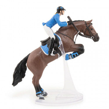 Cheval de saut d'obstacles et sa cavalière PAPO 51560