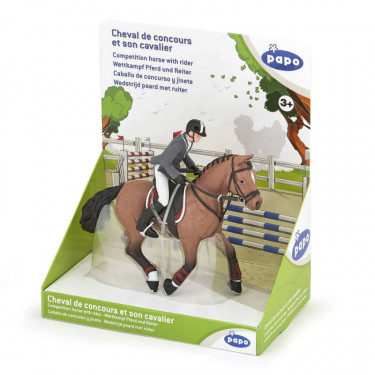 Cheval de concours et son cavalier PAPO 51561