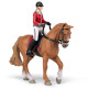 Cheval de promenade et sa cavalière, figurine PAPO 51564