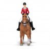 Cheval de promenade et sa cavalière, figurine PAPO 51564