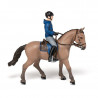 Cheval de promenade et son cavalier, figurine PAPO 51565