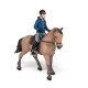 Cheval de promenade et son cavalier, figurine PAPO 51565
