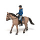 Cheval de promenade et son cavalier, figurine PAPO 51565