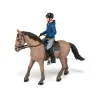 Cheval de promenade et son cavalier, figurine PAPO 51565