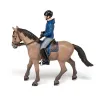 Cheval de promenade et son cavalier, figurine PAPO 51565