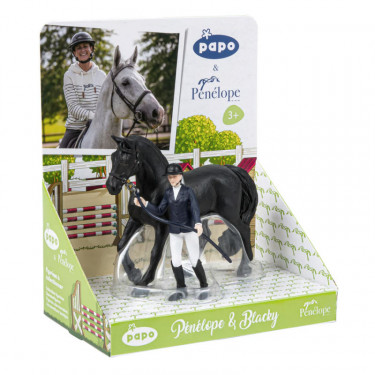 Pénélope et Blacky, figurines PAPO 51576