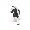 Cheval Cob noir et blanc, figurine PAPO 51550