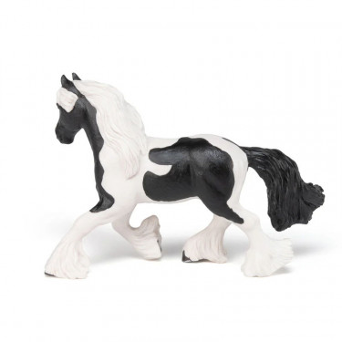 Cheval Cob noir et blanc, figurine PAPO 51550