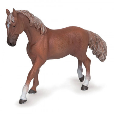Jument pur-sang anglaise alezan, figurine cheval PAPO 51533