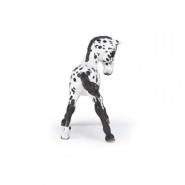 Poulain Appaloosa noir, figurine cheval PAPO 51540