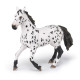 Cheval Appaloosa noir, figurine PAPO 51539